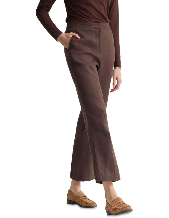 Nina Straight Leg Pant in Chocolate image 3