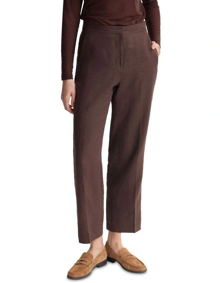 Nina Straight Leg Pant in Chocolate image 4