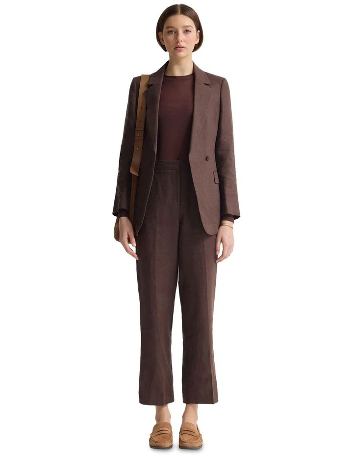 Nina Straight Leg Pant in Chocolate image 5