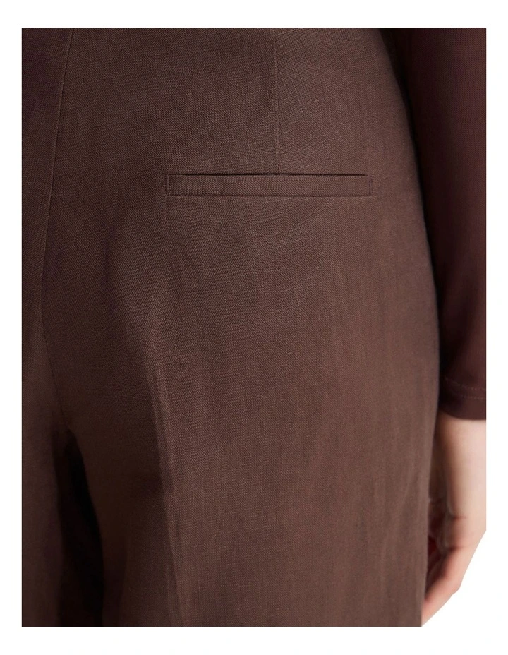 Nina Straight Leg Pant in Chocolate image 6