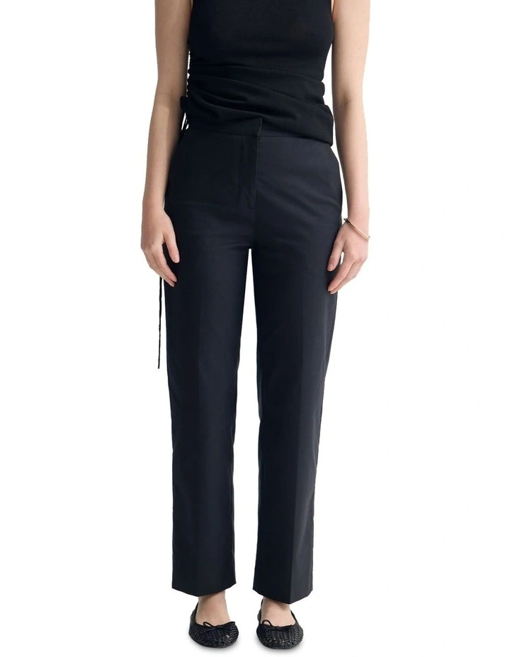 Nina Straight Stretch Leg Pant in Black image 1