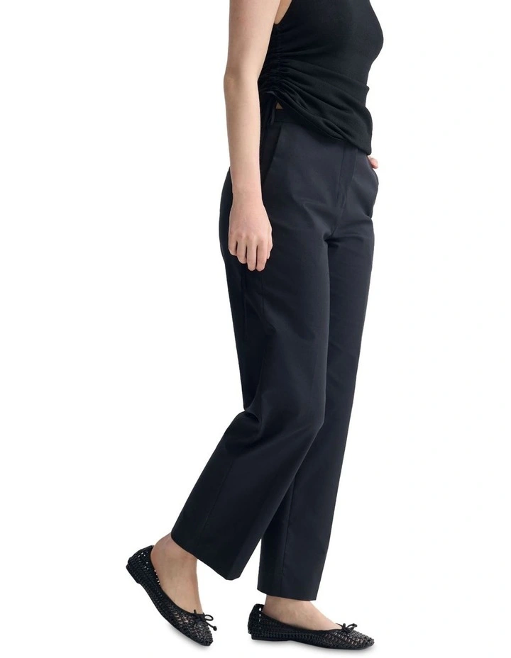 Nina Straight Stretch Leg Pant in Black image 3