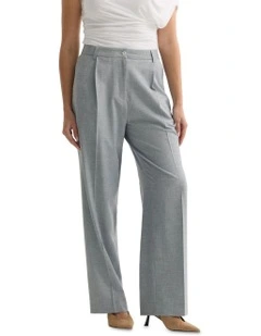 Billie Single Pleat Pant in Silver