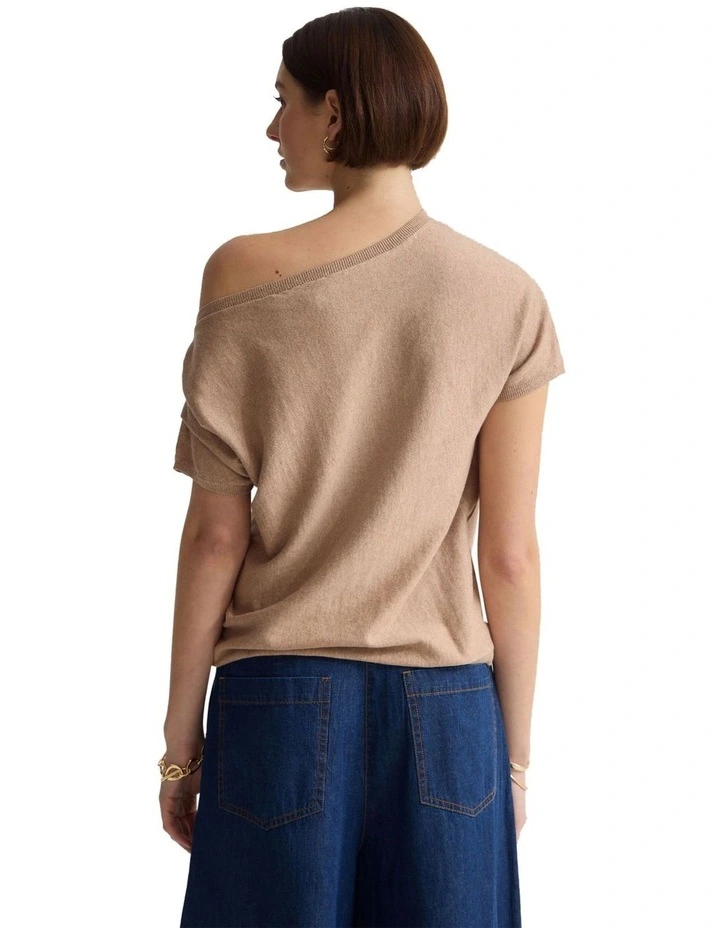 Sarina Cashmere Blend Knit in Mocha image 2