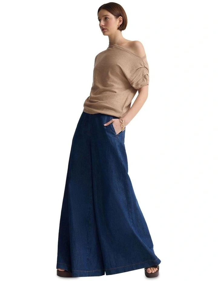 Sarina Cashmere Blend Knit in Mocha image 3