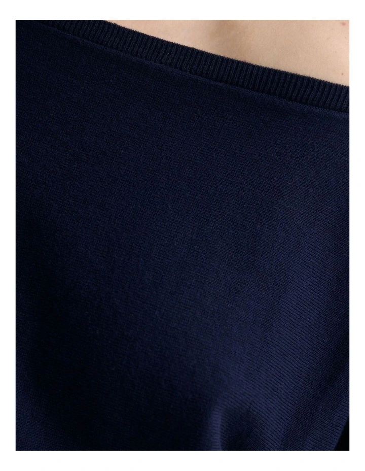 Sarina Cashmere Blend Knit in Navy image 6