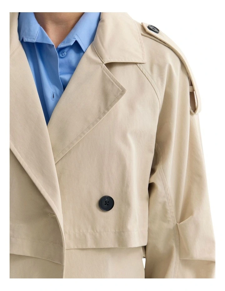 Elita Trench Coat in Stone image 6
