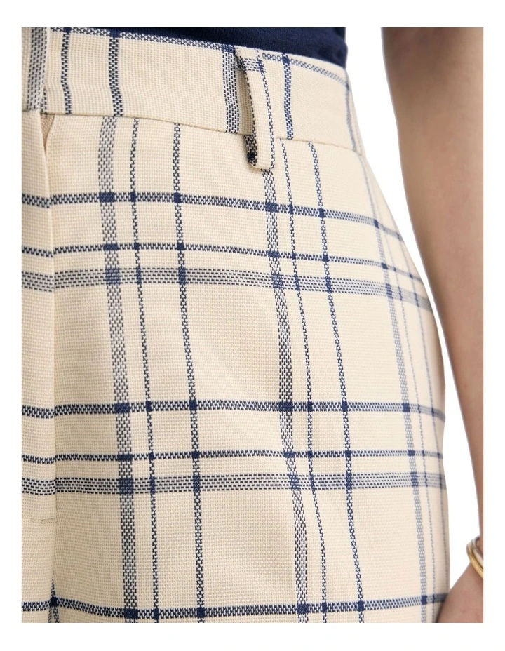 Lauren Check Suit Pant in Ivory/Navy Check image 6