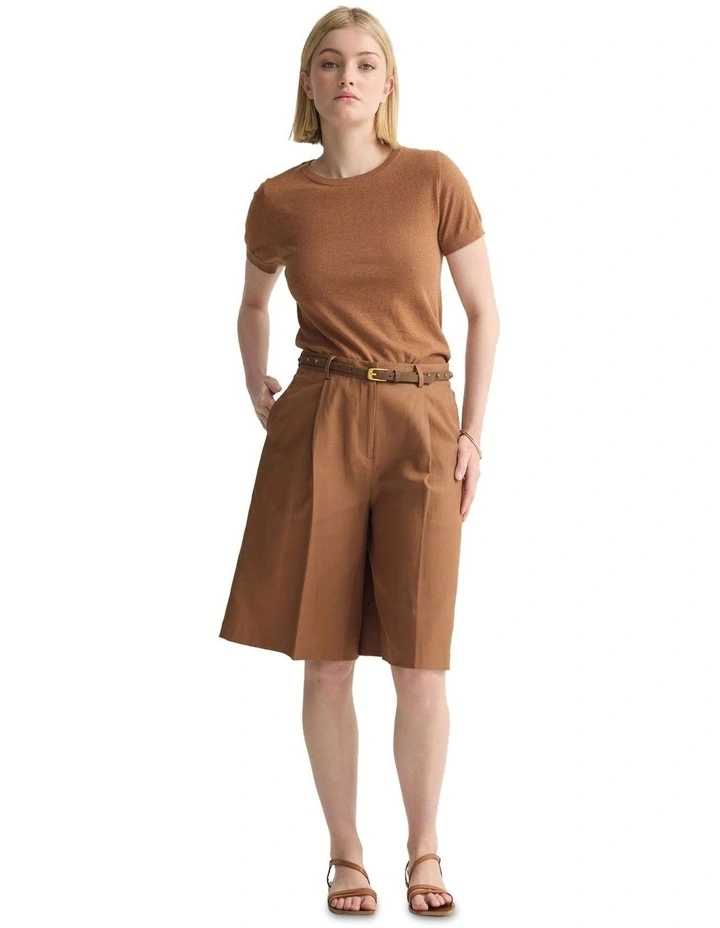 Peggy Bermuda Shorts in Mocha image 5