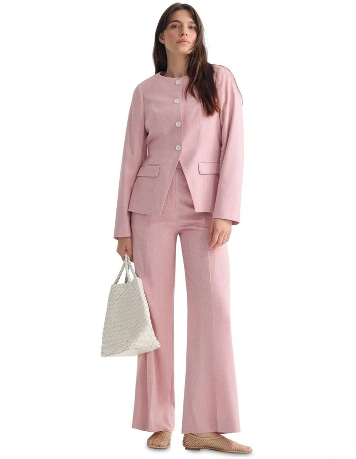Petra Pocket Detail Suit Jacket in Pink image 1