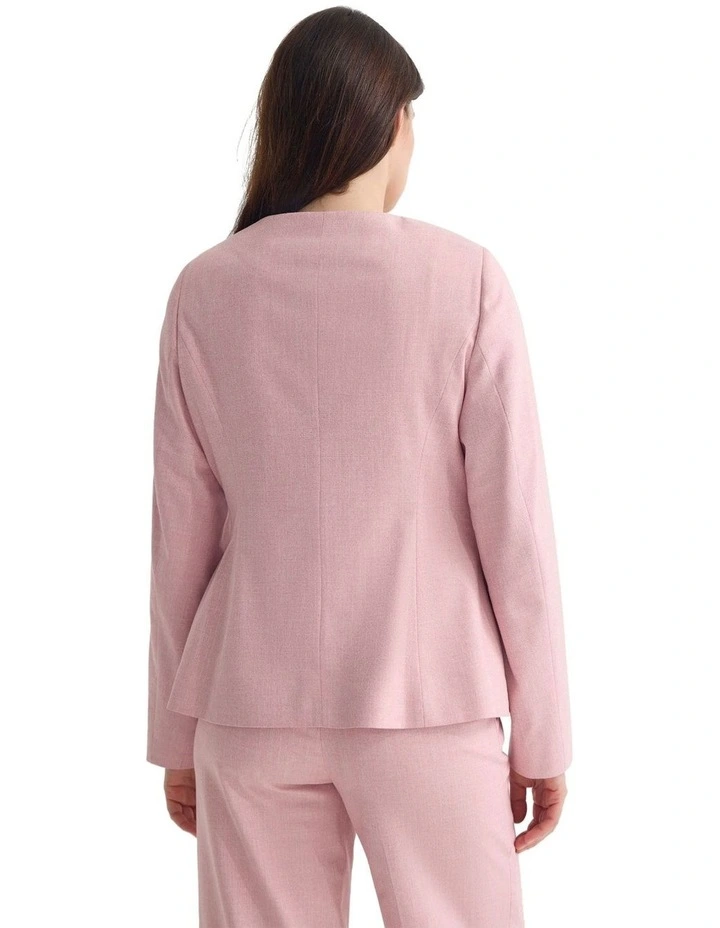 Petra Pocket Detail Suit Jacket in Pink image 2