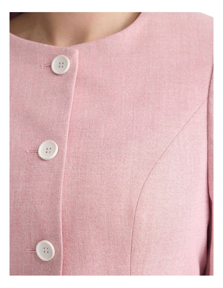 Petra Pocket Detail Suit Jacket in Pink image 6