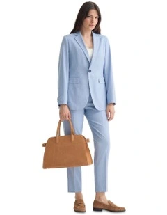 Ebony Suit Jacket in Light Blue