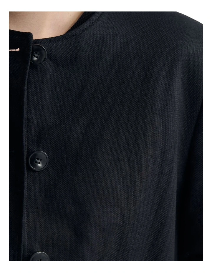 Lottie Crop Jacket in Black image 6