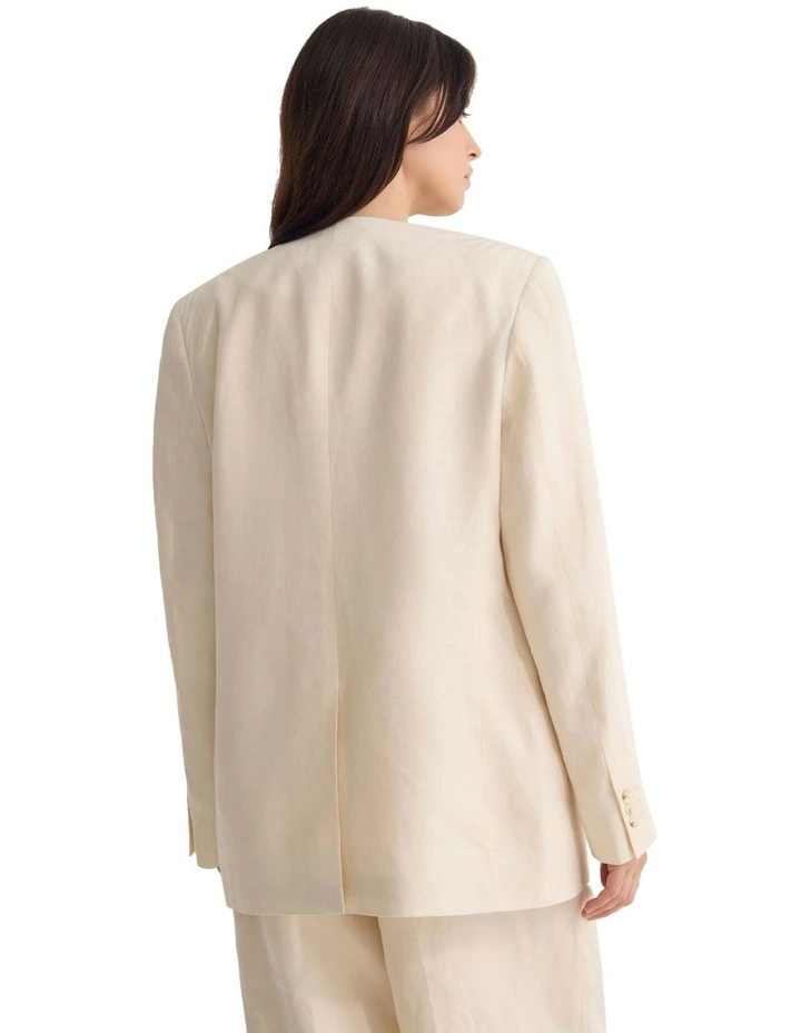 Alina Blazer in Ivory image 2