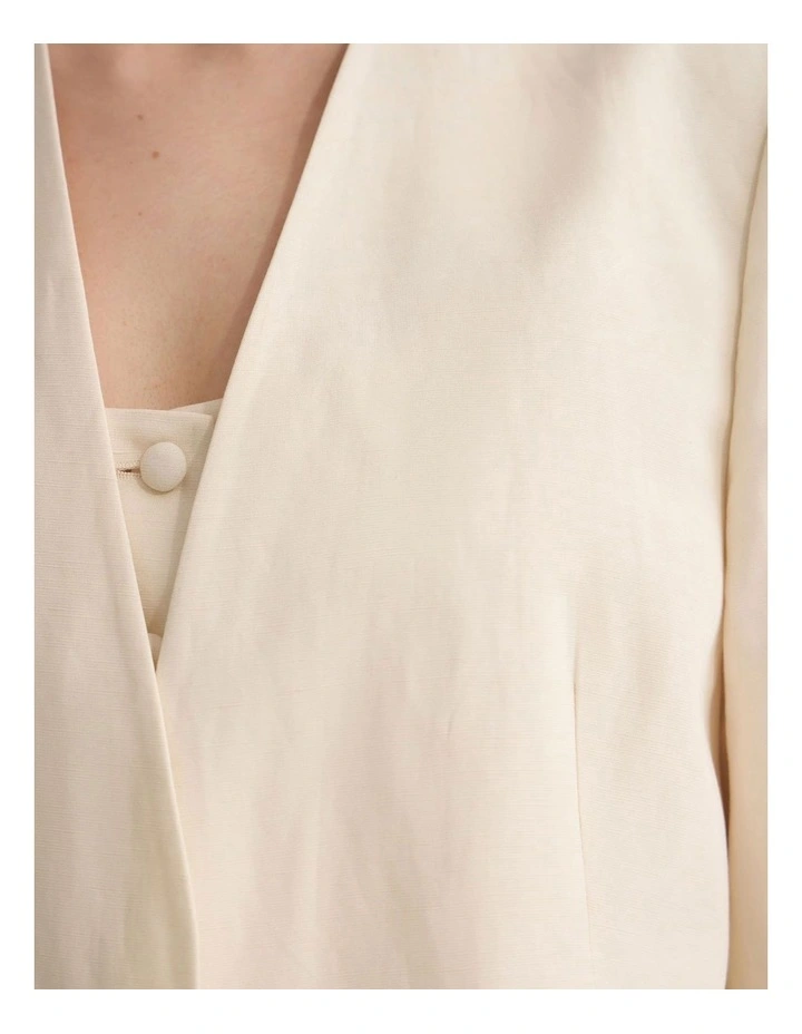 Alina Blazer in Ivory image 6