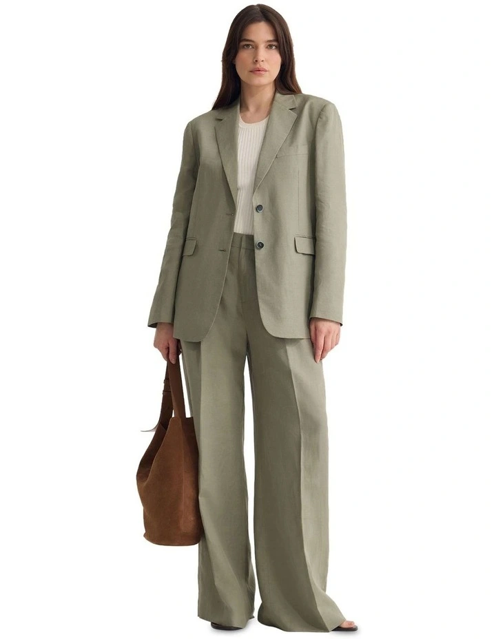 Jude Boyfriend Blazer in Green image 1