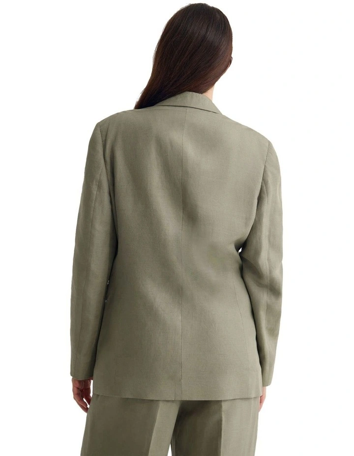 Jude Boyfriend Blazer in Green image 2