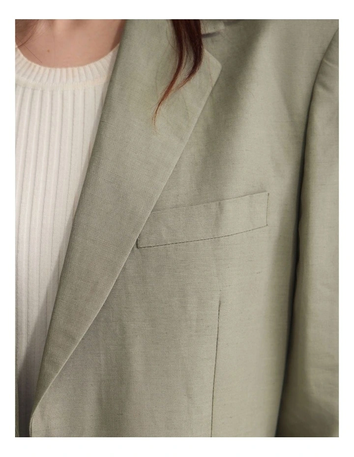 Jude Boyfriend Blazer in Green image 6