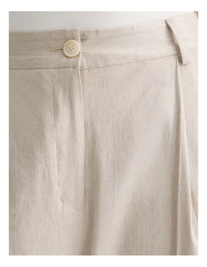 Margot Stretch Linen Pant in Natural image 6