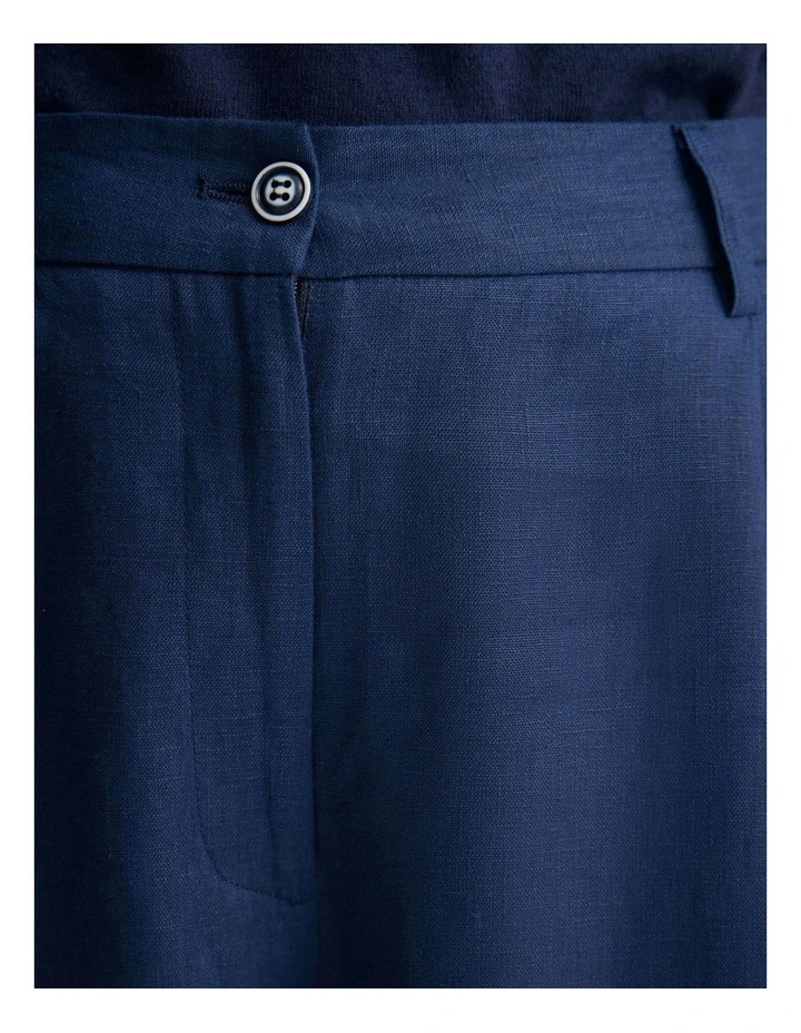 Billie Linen Pant in French Blue image 6