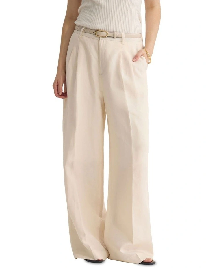Cameron Pant in Ivory image 1