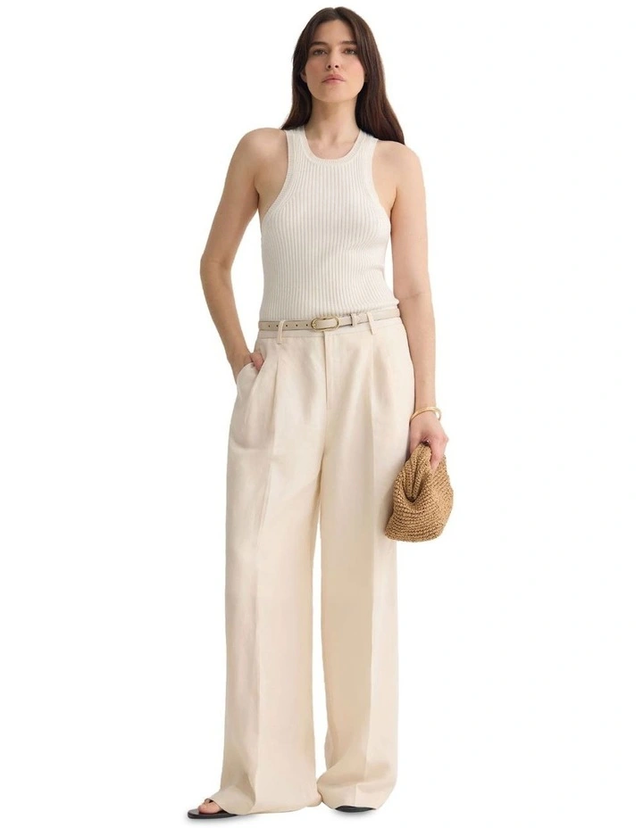 Cameron Pant in Ivory image 7