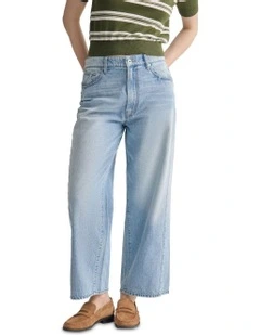 Riva Barrel Leg Jeans in Blue