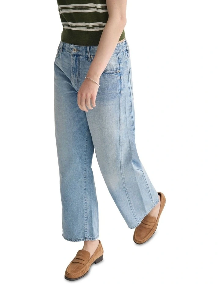 Riva Barrel Leg Jeans in Blue image 4