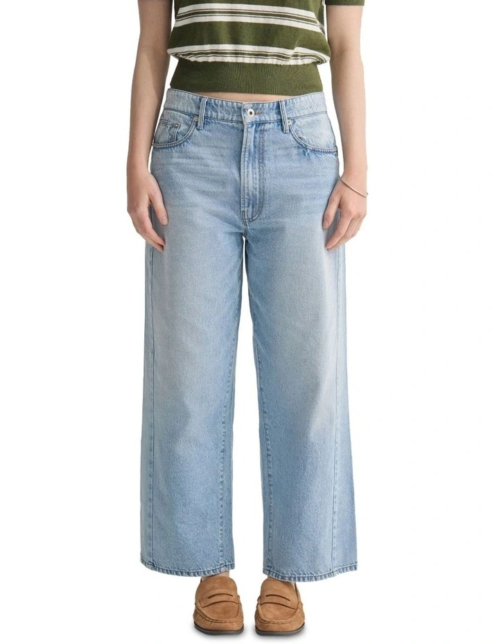 Riva Barrel Leg Jeans in Blue image 7