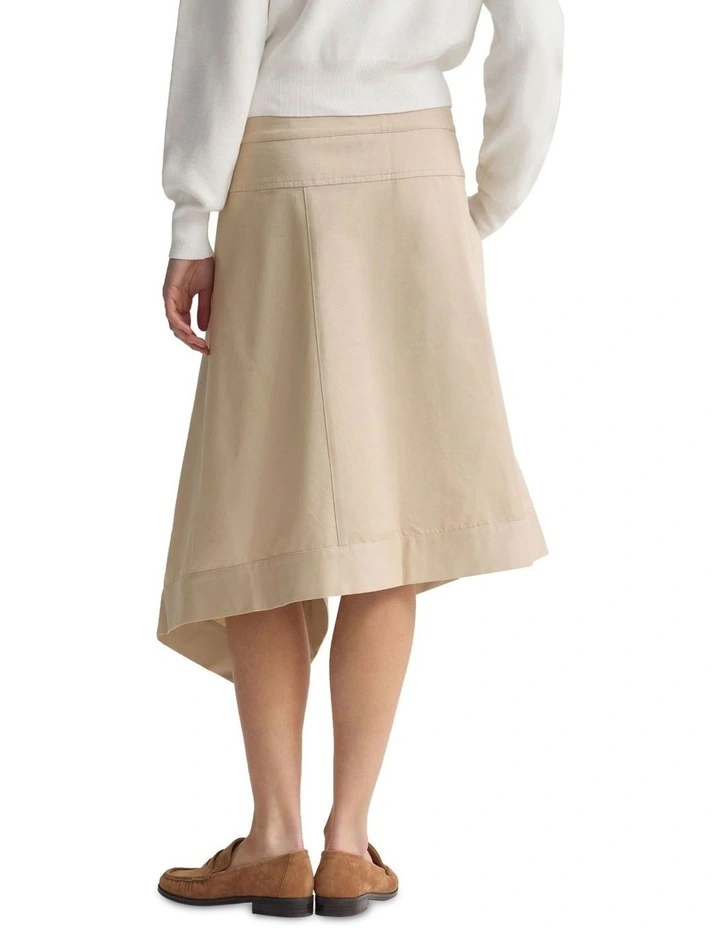 Selma Wrap Skirt in Sand image 2