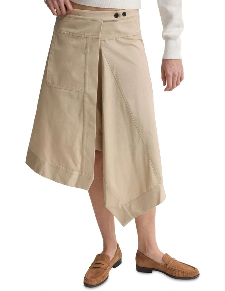 Selma Wrap Skirt in Sand image 4