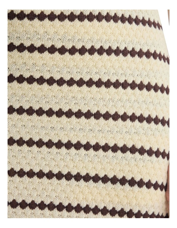 Lilli Knitted Skirt in White image 6