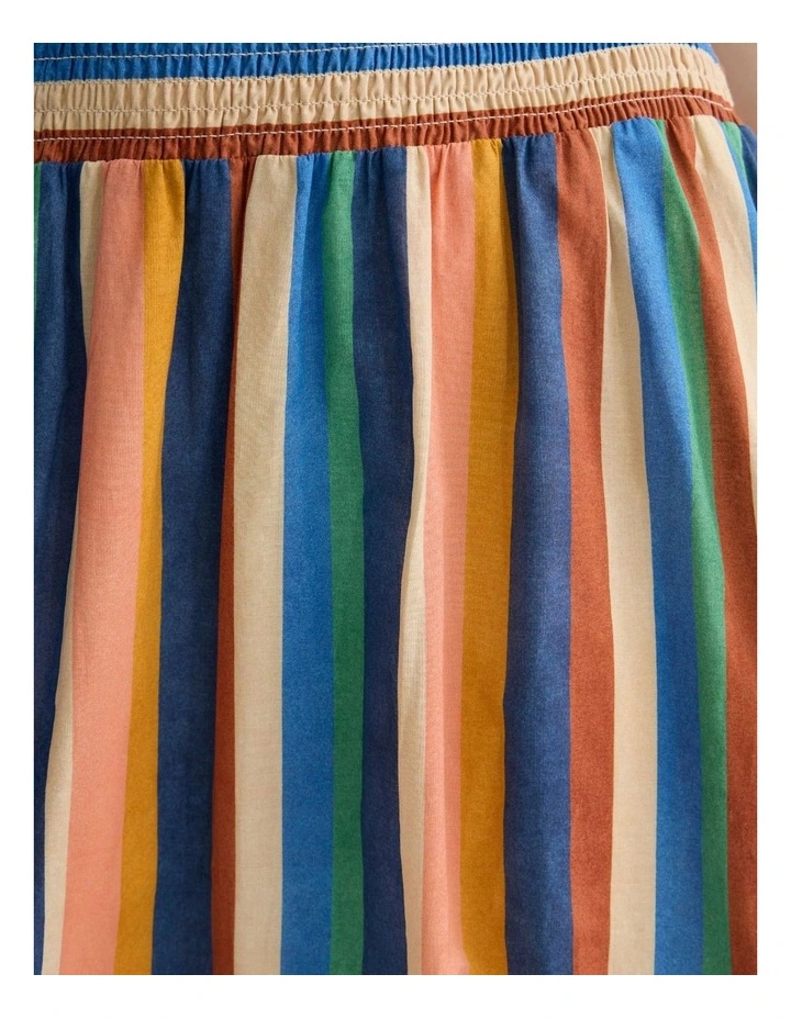 Bronte Stripped Skirt in Navy Multi image 6