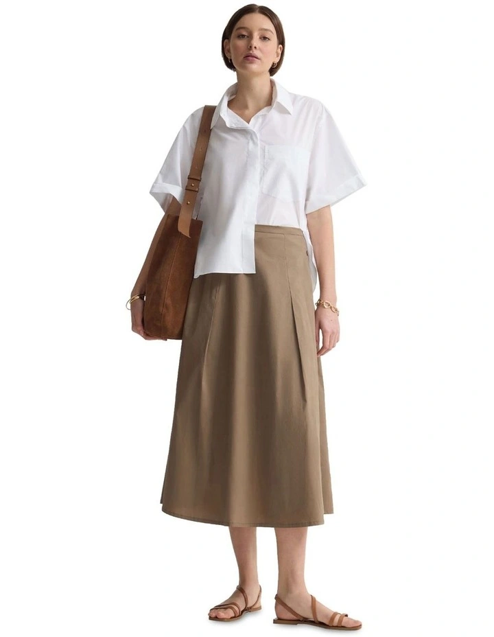 Dalia Cotton Shirt in White image 1