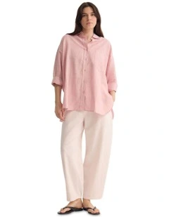 Erika Washed Casual Shirt in Pink