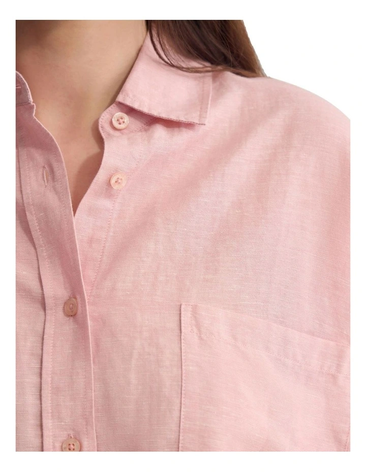 Erika Washed Casual Shirt in Pink image 6