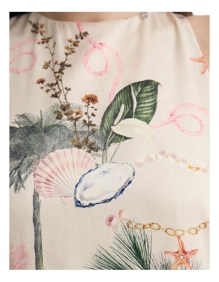 Coralie Mini Dress in Cream Multi image 6
