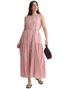 Sandali Flowing Dress in Pink