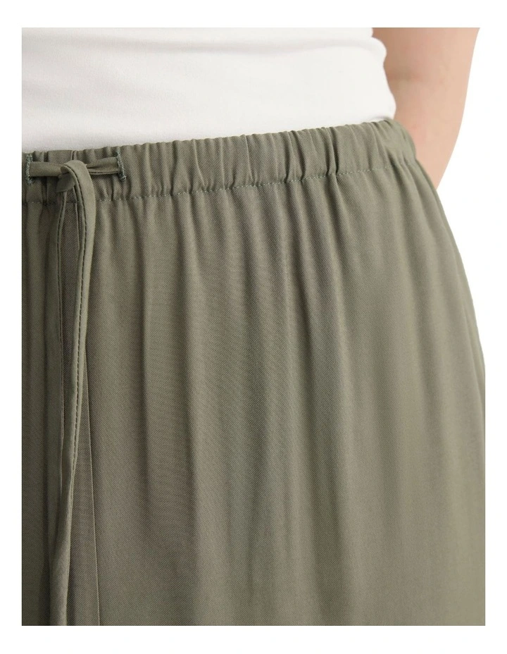 Zoe Drawstring Skirt in Green image 6