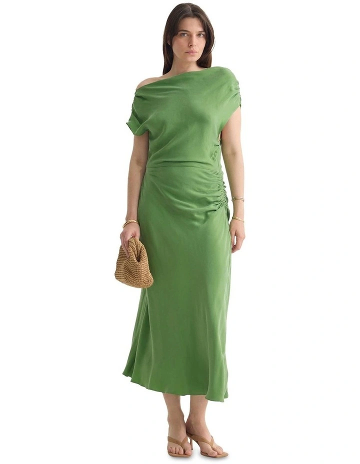 Lolita Cupro Dress in Green image 1