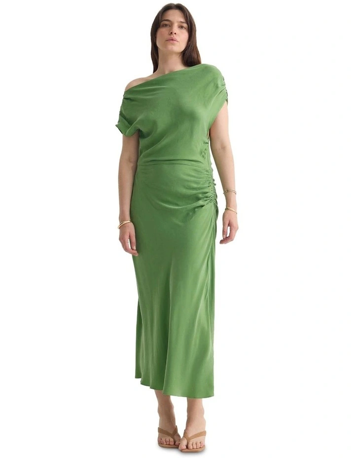 Lolita Cupro Dress in Green image 5