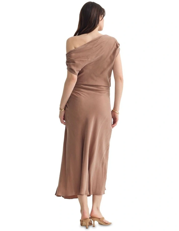 Lolita Cupro Dress in Mocha image 2