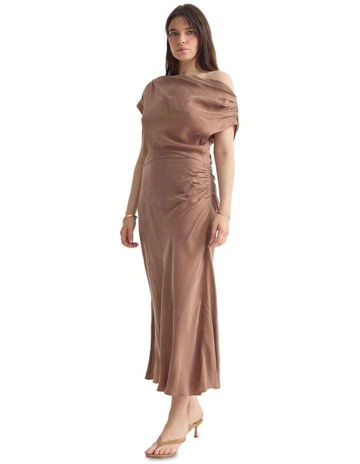 Lolita Cupro Dress in Mocha image 3
