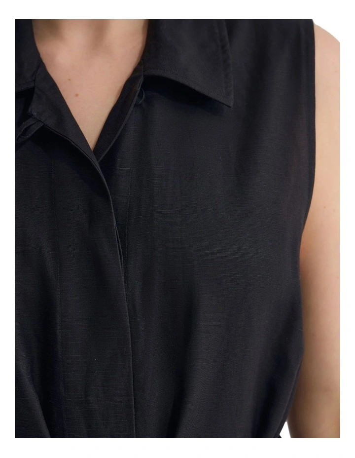 Olympia Midi Dress in Black image 6