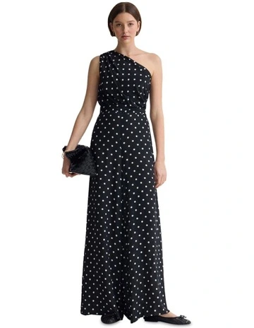 Lou-Lou Jumpsuit in Black/Ivory