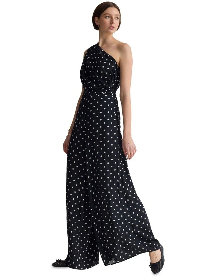 Lou-Lou Jumpsuit in Black/Ivory image 3