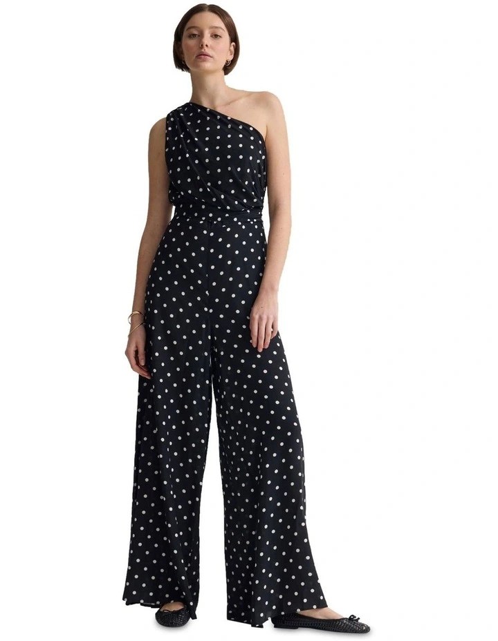 Lou-Lou Jumpsuit in Black/Ivory image 5