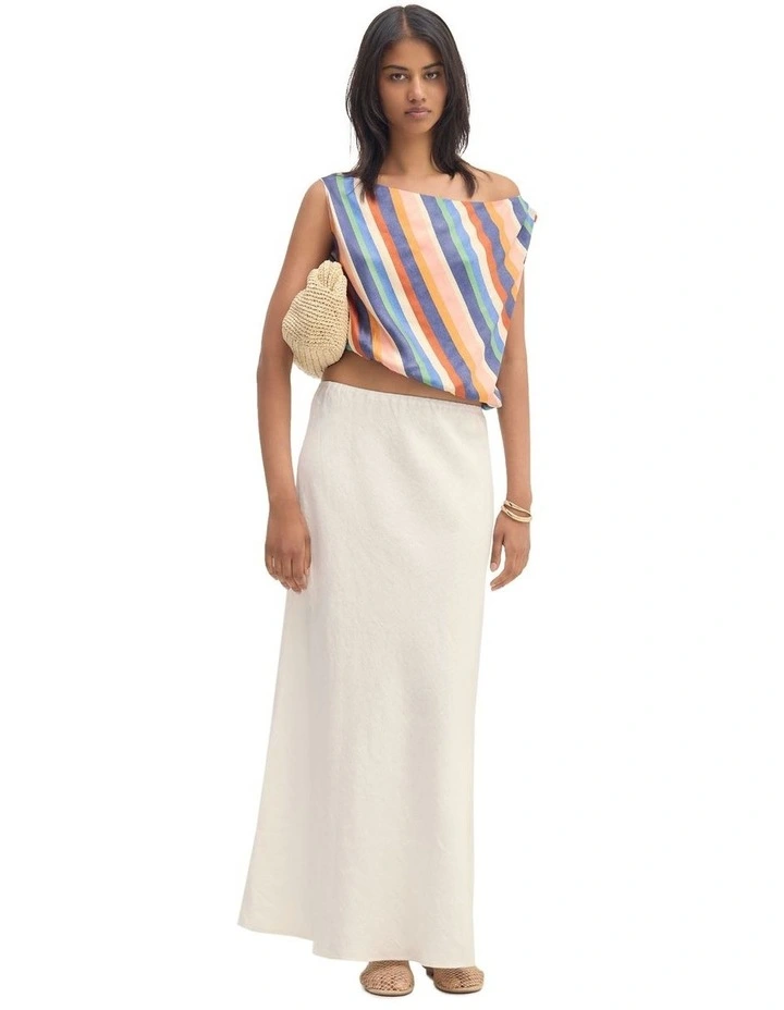 Sandy Striped Top in Navy Multi image 5