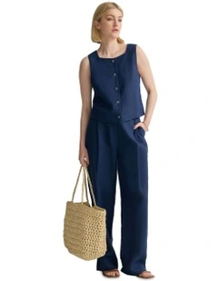 Harriet Vest in French Blue